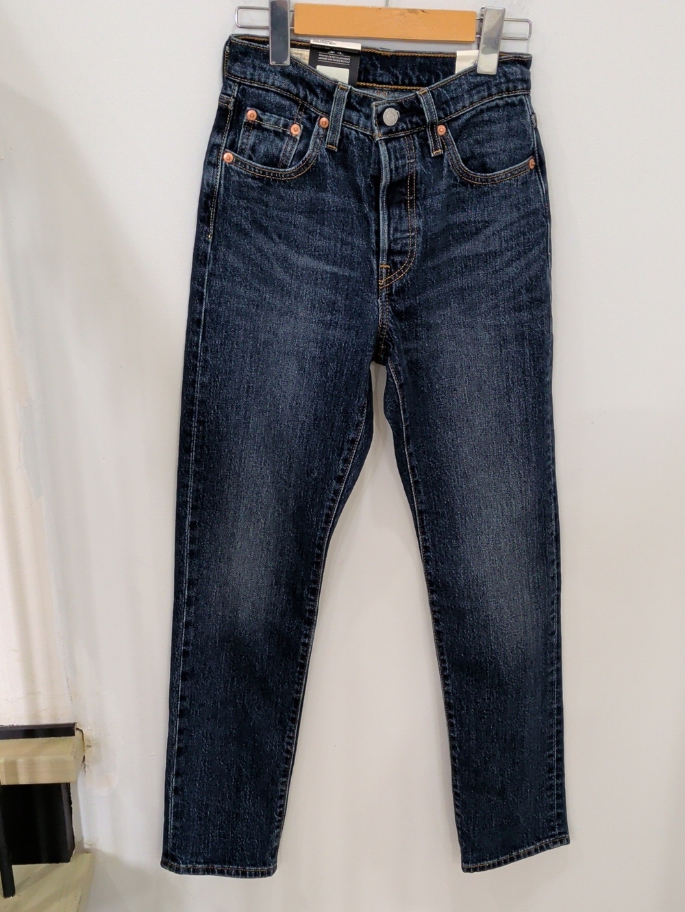 LEVI'S | Women's 501 Original Dark Wash High-Rise Straight Leg Jeans